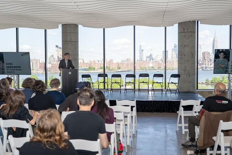 Professional business networking event at Vesper Events, Brooklyn's premier corporate venue