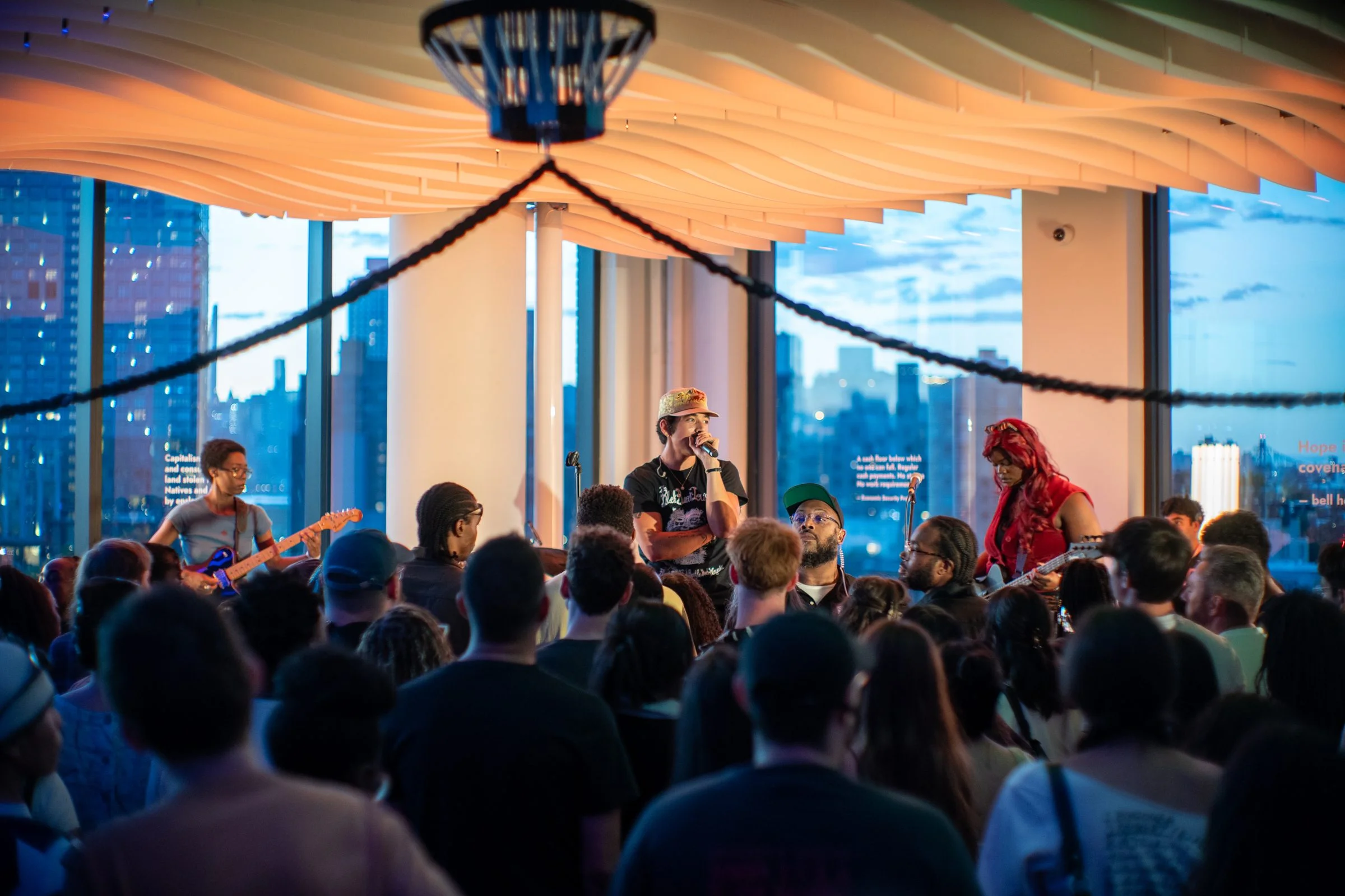 Evening concert at a corporate event at VESPER, a Brooklyn event venue